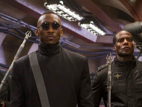 Mahershala Ali in a Blade reboot promotional still