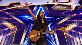 Nene Royal performing on America's Got Talent stage
