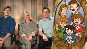 Haunted Hotel creator Matt Roller with cast members Eliza Coupe and Jimmi Simpson