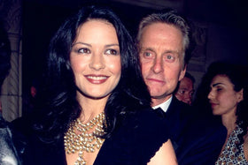 Catherine Zeta-Jones and Michael Douglas during their marriage