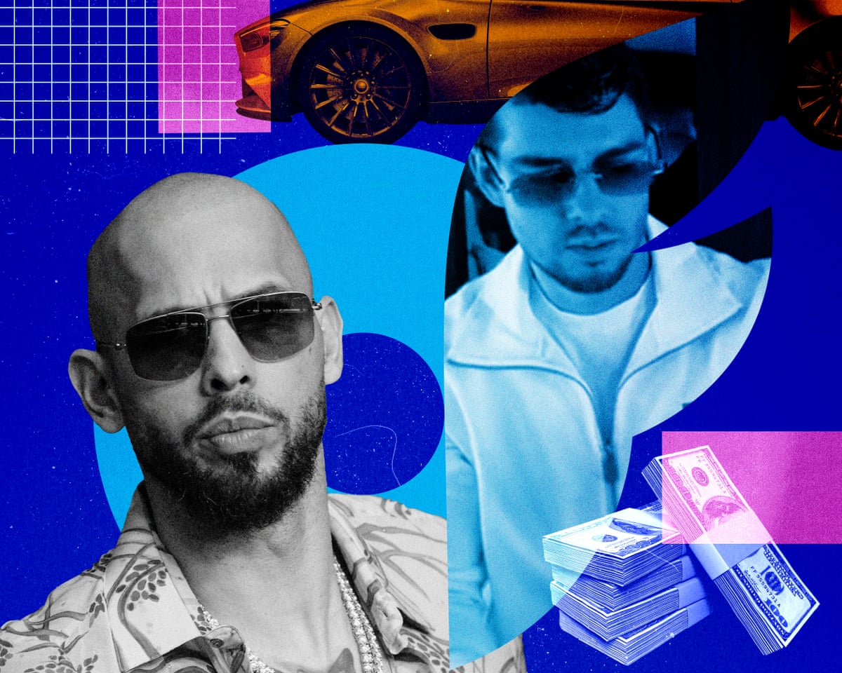 Editorial composite illustrating the OnlyFans creator management economy and online income claims