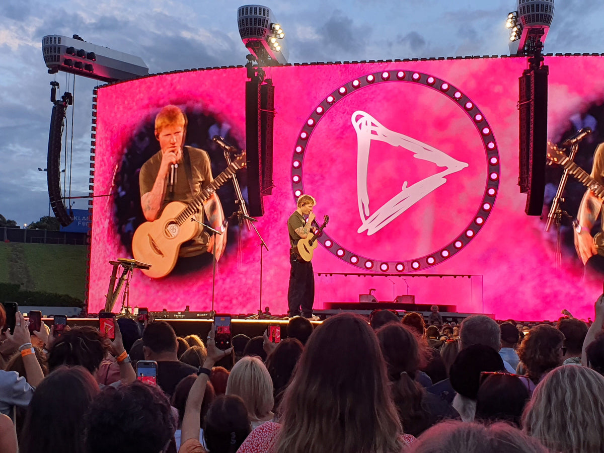 Ed Sheeran performing on the 2026 Loop Tour, file photo