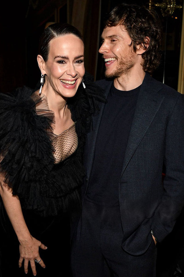 Sarah Paulson and Evan Peters at American Horror Story Season 13 premiere