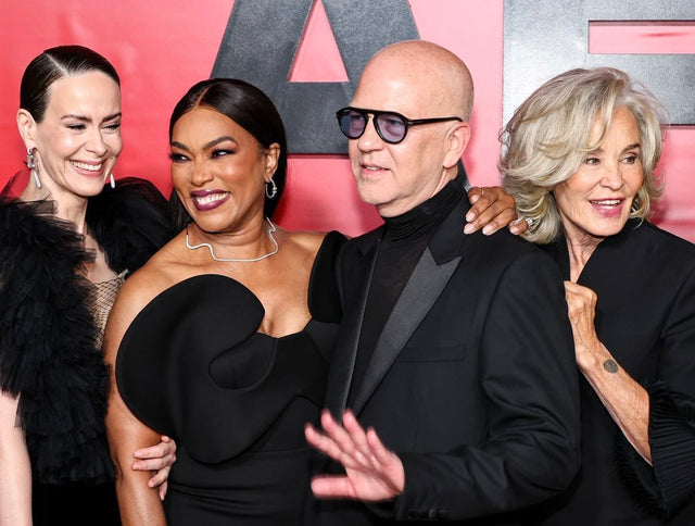 Jessica Lange Sarah Paulson Angela Bassett Ryan Murphy at AHS Season 13 red carpet premiere NYC