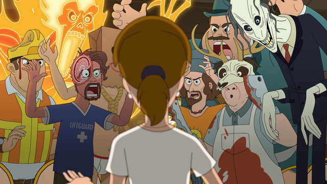 Ghostly characters and strange hotel guests from Netflix animated series Haunted Hotel