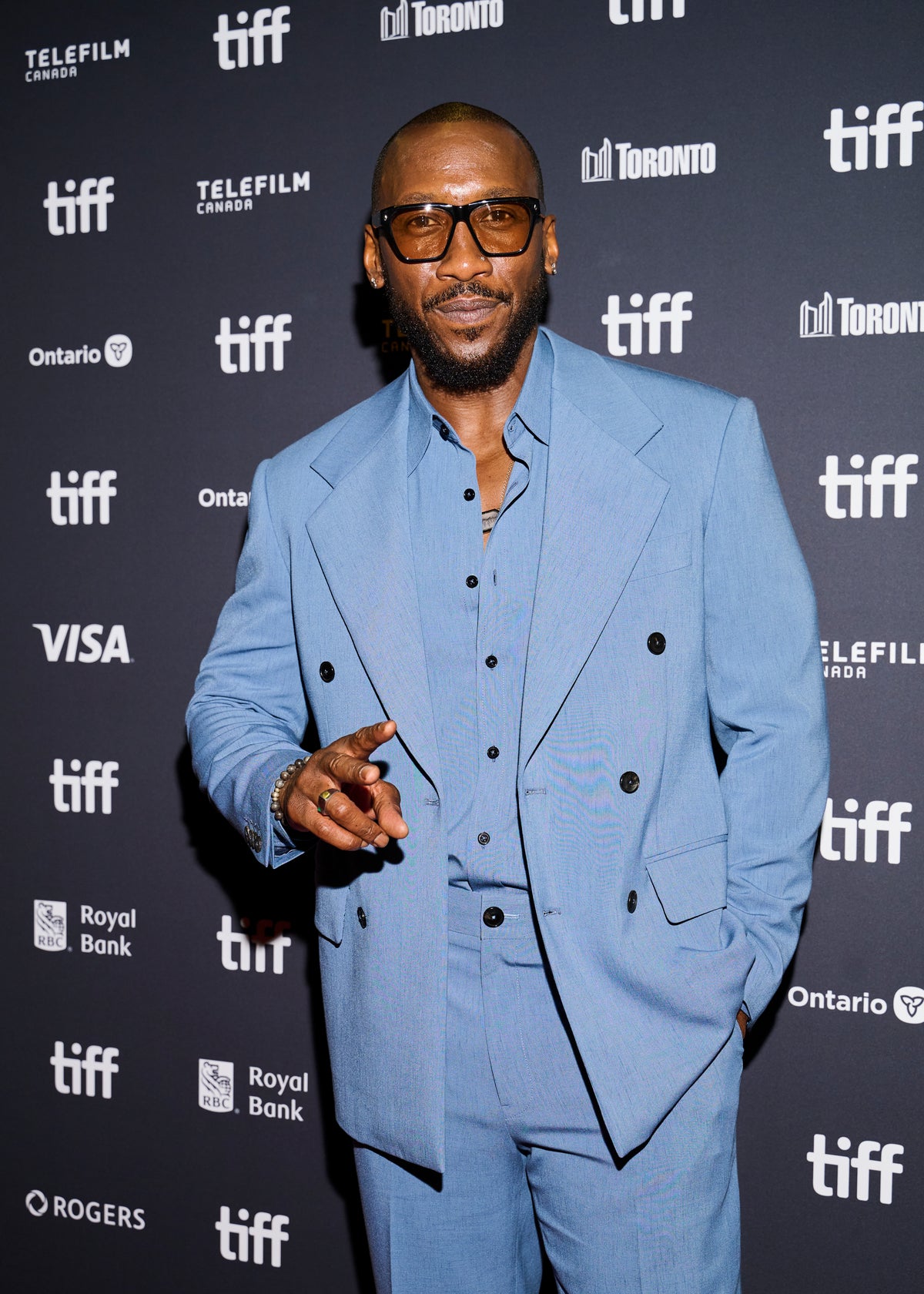 Mahershala Ali at the 2026 Toronto International Film Festival premiere of Your Mother Your Mother Your Mother