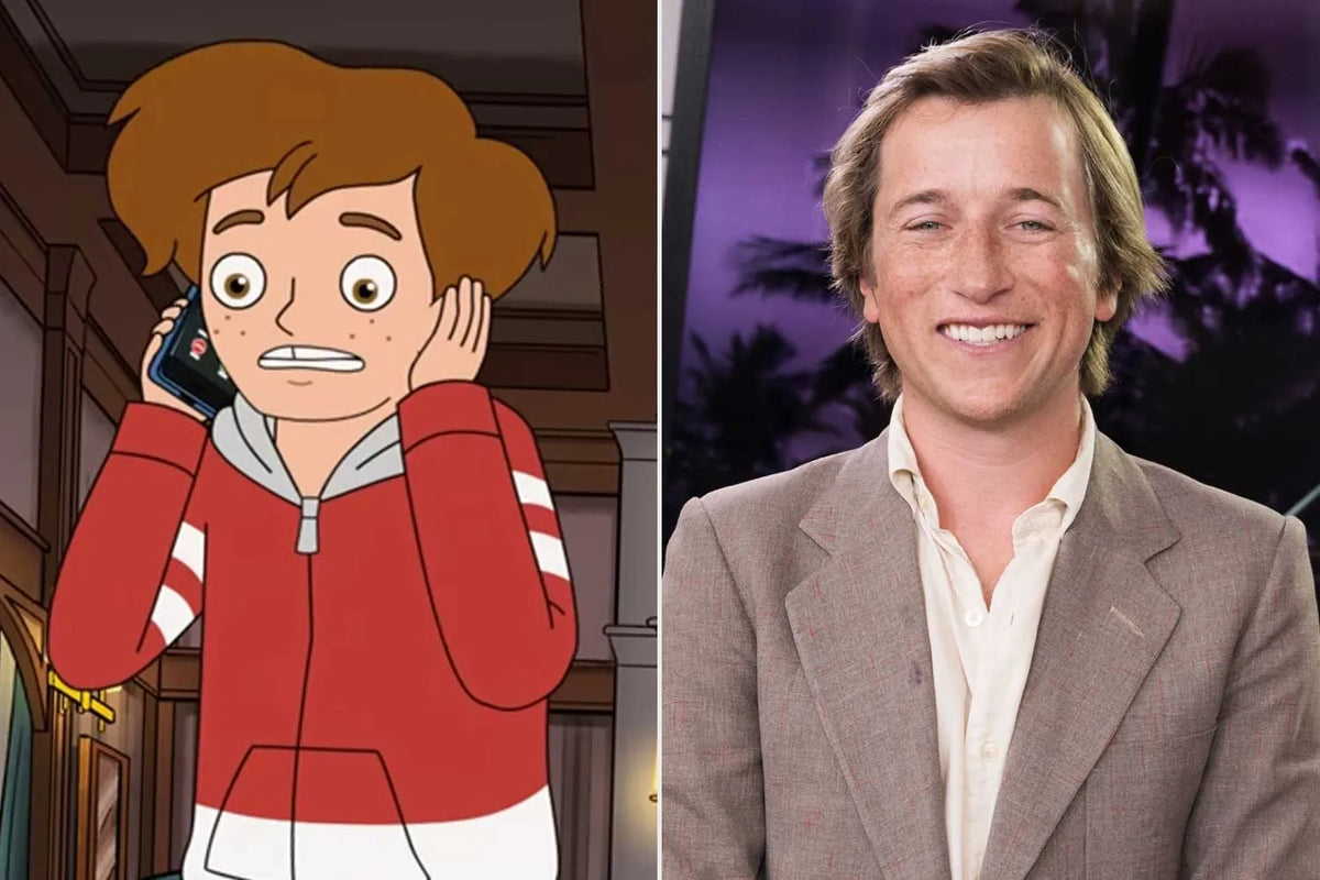 Actor Skyler Gisondo pictured with his Haunted Hotel character Ben in Entertainment Weekly's cast guide