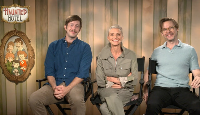 Eliza Coupe and Haunted Hotel creator Matt Roller, the real people behind Katherine and the Undervale story