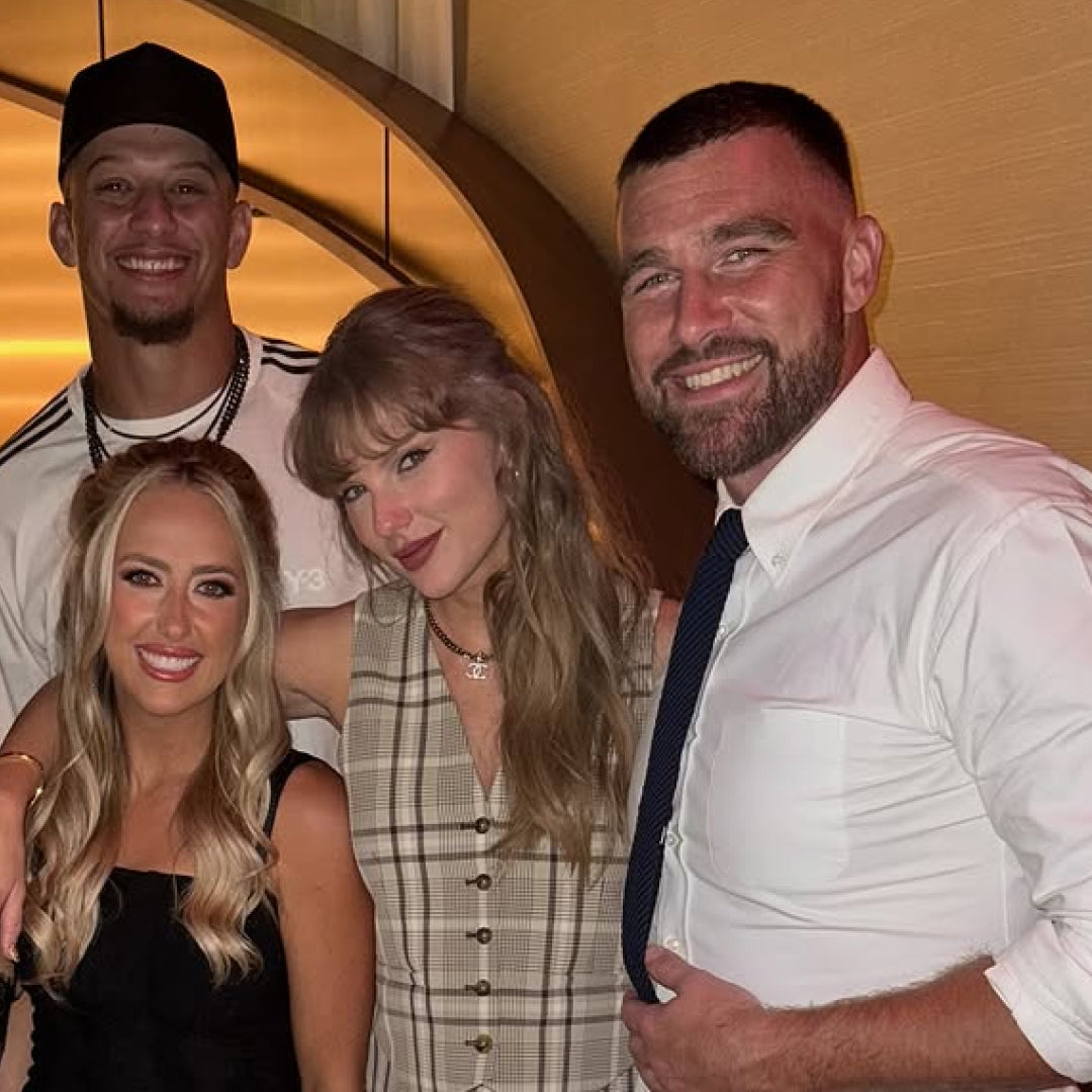 Taylor Swift and Travis Kelce at Patrick Mahomes birthday celebration
