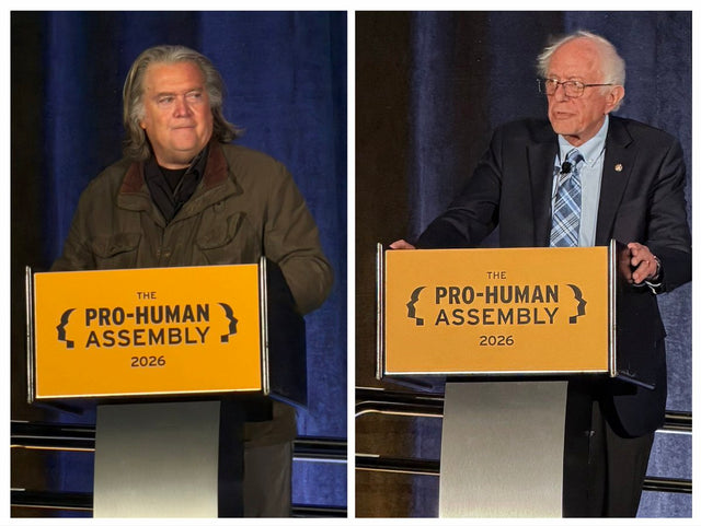 Bernie Sanders and Steve Bannon demand AI guardrails at Washington summit September 2026