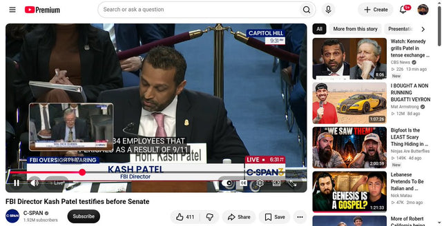 FBI Director Kash Patel faces Democratic questions at Senate Judiciary oversight hearing 2026