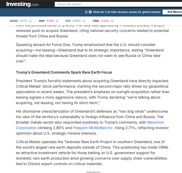 Featured exclusive Trump Greenland deal