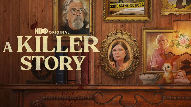 Official HBO artwork for A Killer Story, used in a comparison of HBO true-crime documentary series