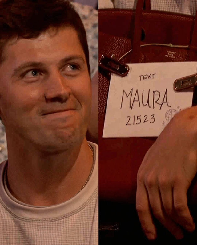 Maura Higgins Birkin bag moment at DWTS with Traitors winner Rob Rausch September 2026
