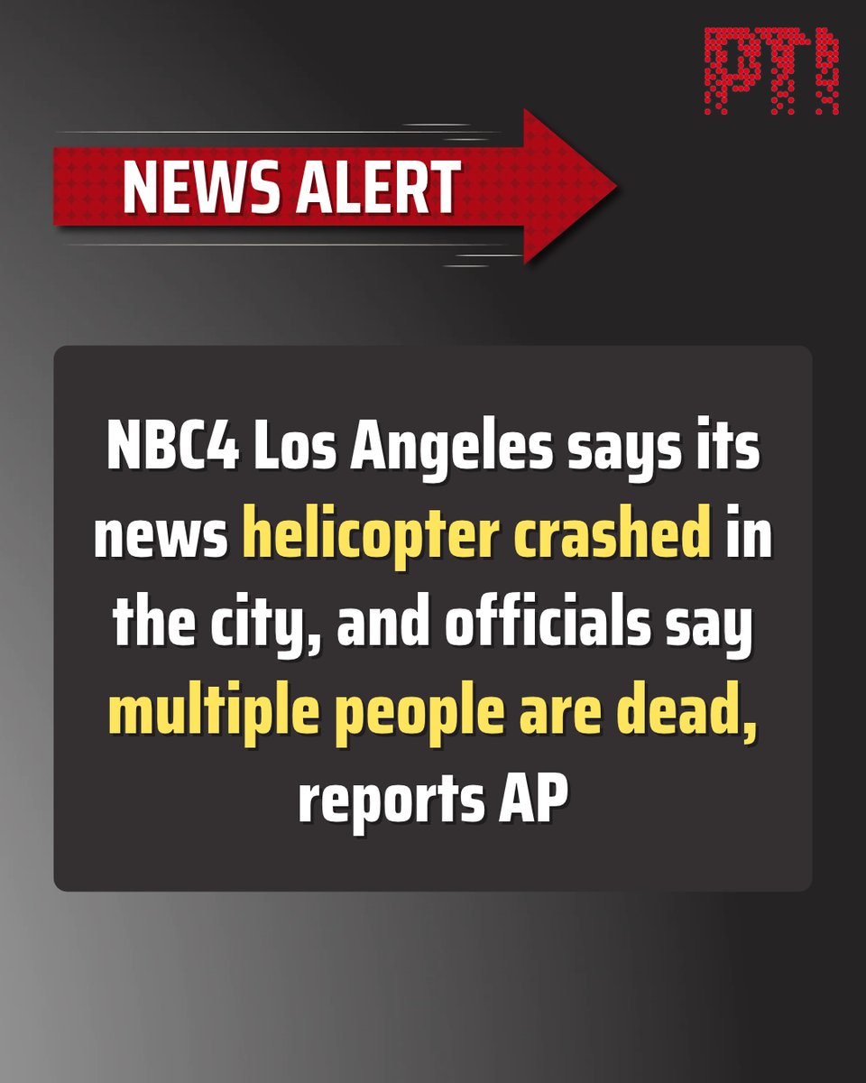 NBC4 Los Angeles news helicopter crashes killing multiple people September 2026