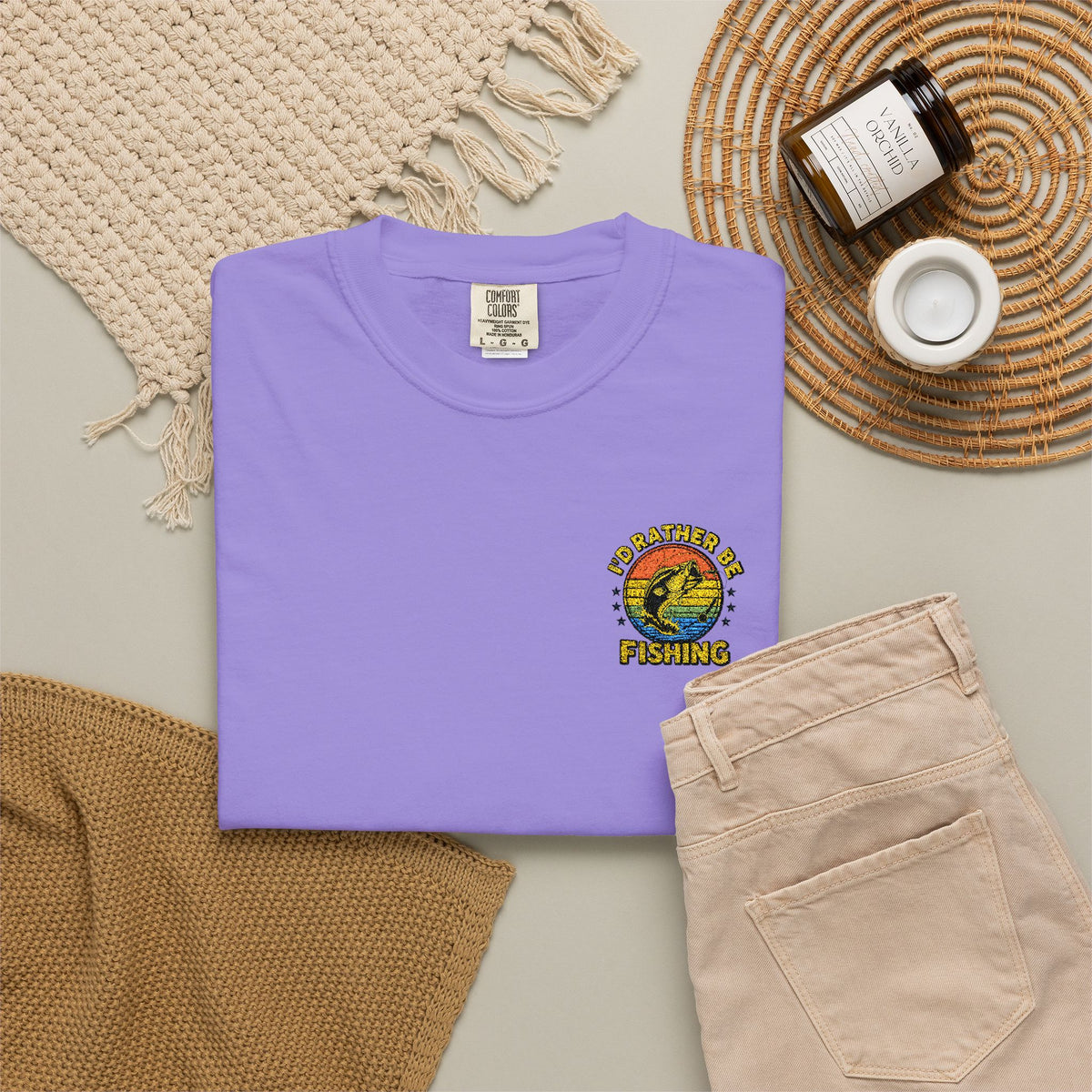 Sunflower Smiley Tee — "Good Vibes" Graphic T-Shirt