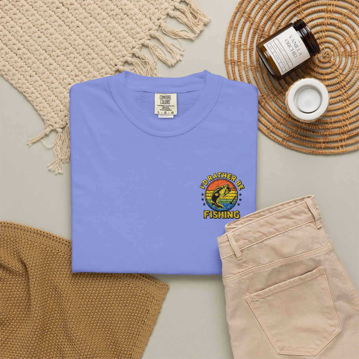 Sunflower Smiley Tee — "Good Vibes" Graphic T-Shirt