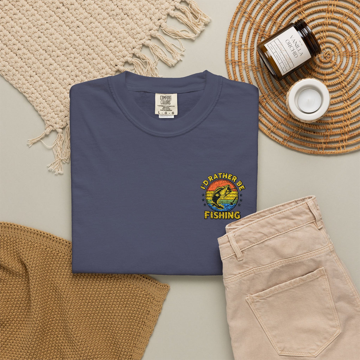 Sunflower Smiley Tee — "Good Vibes" Graphic T-Shirt