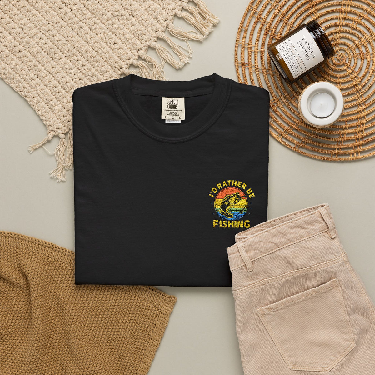 Sunflower Smiley Tee — "Good Vibes" Graphic T-Shirt
