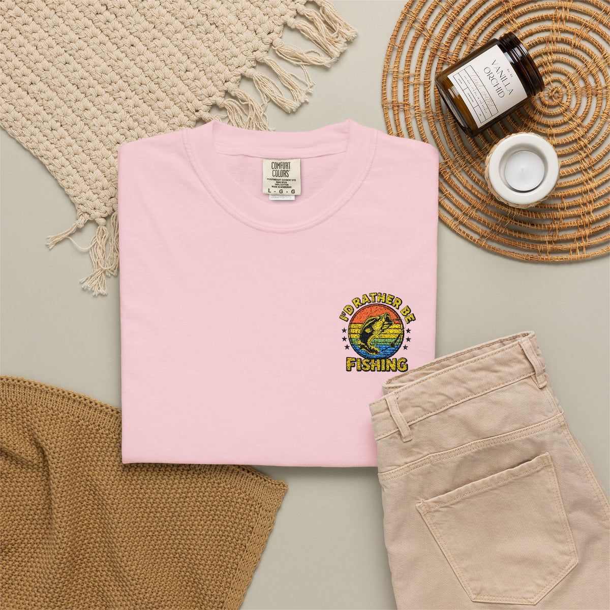 Sunflower Smiley Tee — "Good Vibes" Graphic T-Shirt